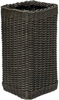 KOUBOO Wicker Umbrella Stand, Umbrella Storage Bin, Hand Woven Umbrella Stand, Umbrella Basket for Home Office, Wicker Umbrella Holder Indoor Outdoor, Decorative Umbrella Rack, Dark Brown Expresso