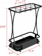 GeLive Umbrella Holder Entryway Umbrella Display Stand Rack Umbrella Container Cane Rack Walking Stick Stand Golf Club Organizer Metal Home Office Patio Decor Indoor Outdoor Stored 31 Umbrellas