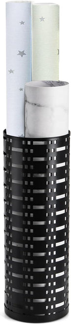 Jucoan Metal Round Umbrella Stand Rack, 16.5 x 6 Inch Free Standing Umbrella Holder for Canes Walking Sticks for Entryway, Home, Office Decor
