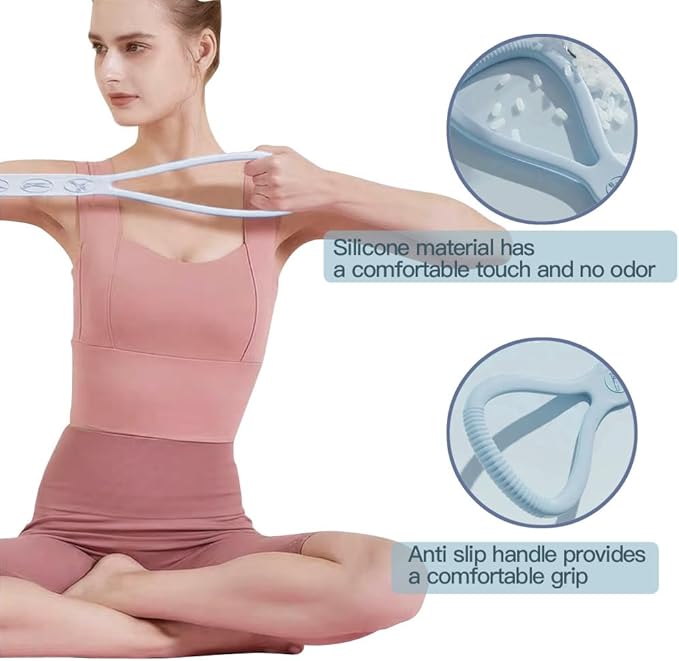 2025 Upgraded Figure 8 Resistance Band for Physical Therapy, Shoulder Back Arm Exercise Bands, 3 Resistance Levels for 15 25 35lb for Kids Adult Elderly