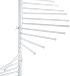 67" Freestanding Scarf Organizer, Spiral Scarf Display Rack with 30 Rods Metal Hijab Organizer Commercial Hijab Hanger Belt Pants Hanger for Shopping Mall Clothing Store Home (White)