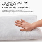 Feather Throw Pillow Inserts Set of 4, Soft Fluffy Rectangle 12 x 24 Inches Decorative Pillow Insert, Feather and Down Filled Euro Pillows for Bed, Couch and Cushion
