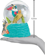 Old World Christmas Summer Coastal Gnome Snow Globe, Musical Holiday Figurine with You are My Sunshine Tune, Seasonal Decoration