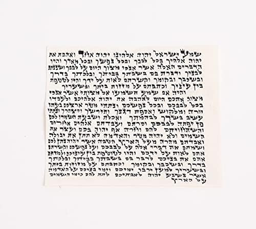 Kosher Mezuzah Scroll From Israel - Klaf Mezuza Parchment by ProShofar (4")