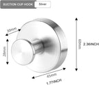 Suction Cup Wreath Hanger，Suction Cup Hooks Hanging 15 Lbs，Waterproof Suction Cup Wreath Holder for Windows, Shower, Wreaths，Smooth Doors (White, 2)