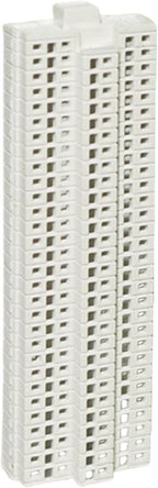 XISAOK Realistic Apartment Building Model Unpainted Craft Project Miniature Landscape Design 1/800s Scale Solid Structure Miniature Apartment Building Model
