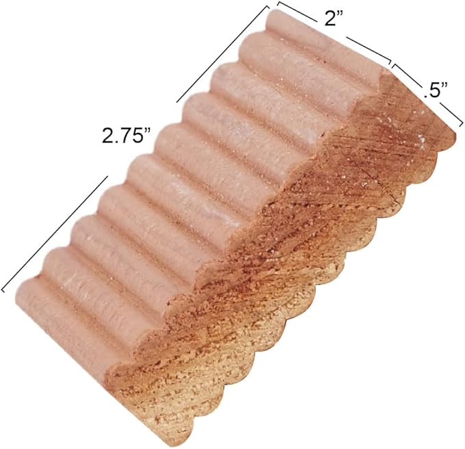 Household Essentials Cedar Fresh Cedar Blocks, 4 Pack, Solid Redwood Natural