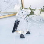 LONGWIN Crytal Cute Penguin Figurines of Glass Collectible Animal Figurines Desk Decoration Ornaments