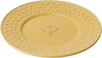 Boston International Embossed Stoneware Plate, 8-Inch Diameter, Honeycomb