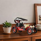 Metal Antique Vintage Car Model - Iron Classic Car Decor Handcrafted Collectible Vehicle Decoration Gift for Farmhouse Decor Decorative Tabletop