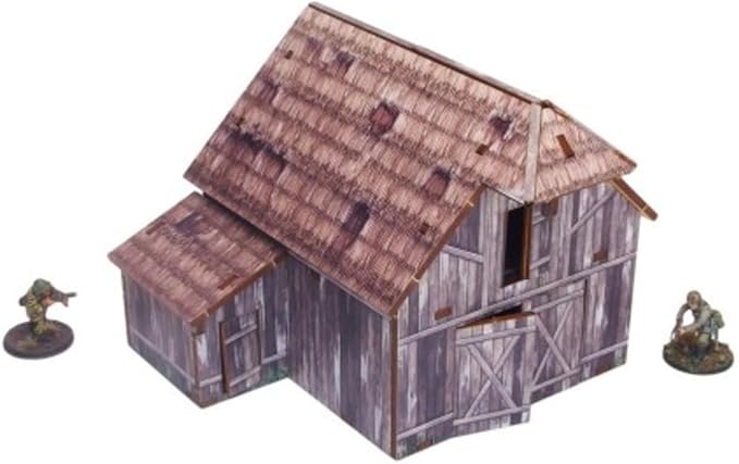 Ready-Painted WW2 Ostfront Village Barn by Micro Art Studio