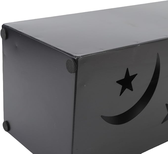 Brrnoo Metal Umbrella Holder with Star Moon Design, Tall Entryway Stand for Home Hotel, Large Capacity Storage Rack Organizer Bin