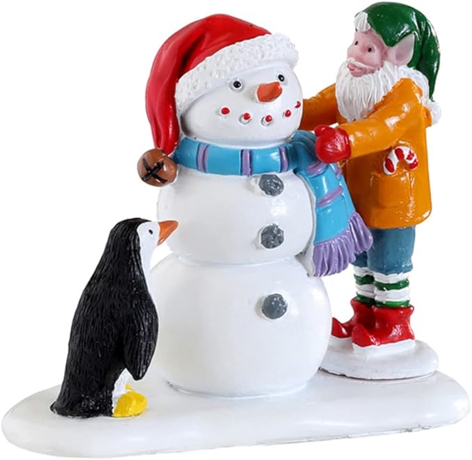 Lemax Santa's Wonderland Building A Snowman #22134
