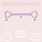 Figure 8 Fitness Resistance Band, Exercise Resistance Bands for Women, Resistance Bands with Handles for Arms, Back, Shoulders, Legs and HIPS Working Out