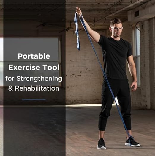 THERABAND CLX Resistance Band with Loops, 2 Pack Fitness Band for Home Exercise Workouts, Portable Workout, Great for Athletes, 5’ Consecutive Loops, 2-Pack Extra Heavy/Special Heavy, Blue-Black