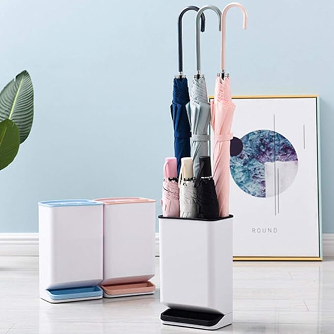 Detachable Umbrella Storage Rack Leakproof Drip Tray Six hole Stand Handle Folding Umbrellas dumping Design Ideal Entryways