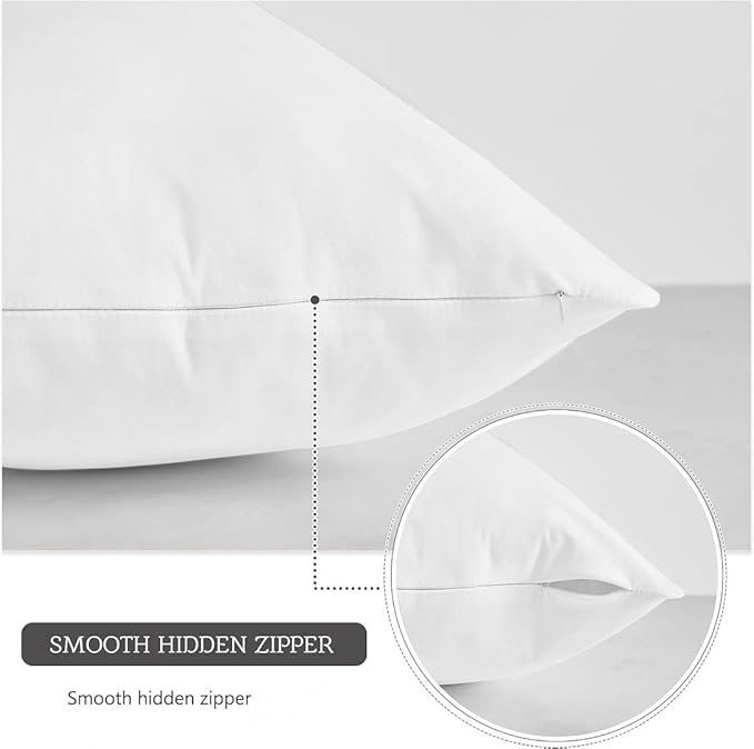 MoonRest® Synthetic Down Alternative 14x19 Lumbar Pillow Insert Form, for Decorative Throw Pillow, Sofa, Cushions, Body and Bed - Pack of 2- Size 14“X 19”