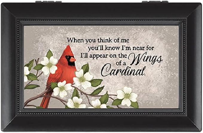Carson Home Accents Wings of a Cardinal Home Decor Accents, Musical Boxes & Figurines, 6-inch Width 12793