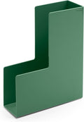 Poppin Magazine Holder - Durable Hard Plastic Magazine and File Organizer, Lacquer-Like Finish, Desk Organizer, Multiple Colors Available (Sage)