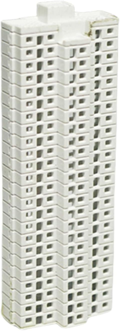 XISAOK Realistic Apartment Building Model Unpainted Craft Project Miniature Landscape Design 1/800s Scale Solid Structure Miniature Apartment Building Model