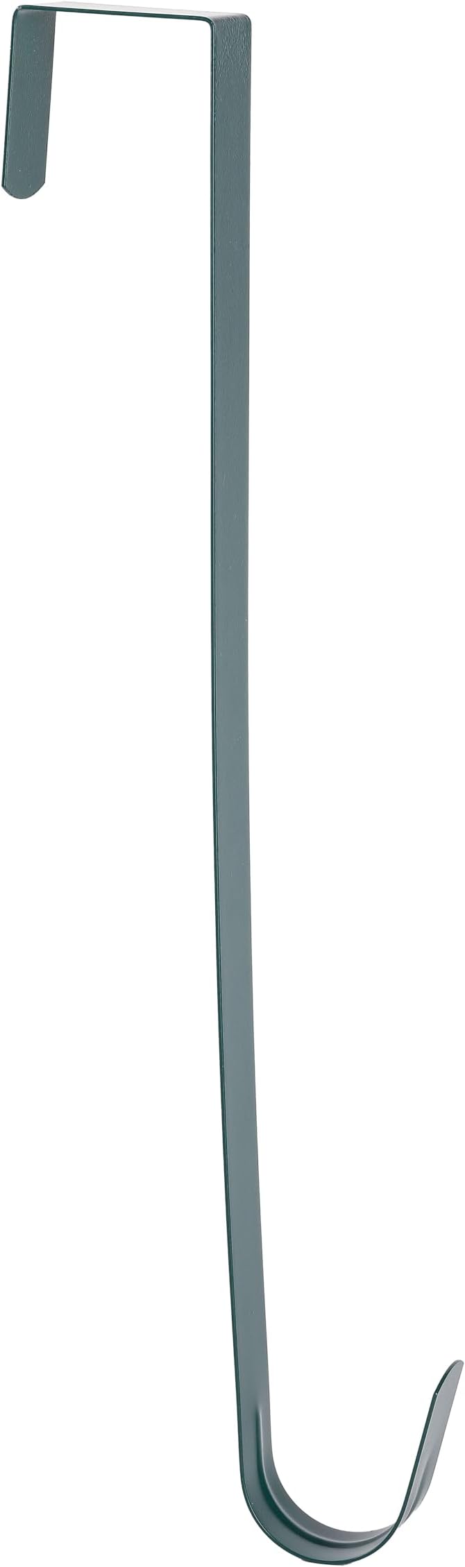 Sattiyrch 15" Wreath Hanger for Front Door,Sturdy Steel Wreath Door Hanger,Over The Door Hanger Hook (Green,2)