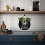 Kitchen Signs Wall Decor,Kitchen Rules Rustic Round Wooden Sign,For Home, Office, Store Or Restaurant