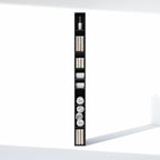 Furinno Fulda 8-Tier Closet Organizers and Storage, Open Shelf, Storage Organizer, 6-Inch Width, for Closet, Bedroom, Blackwood