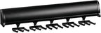 TAG Hardware Designer 15 Hook Full Extension Telescopic Tie Rack Closet Organizer (Black)