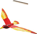 WitnyStore Wooden Bird Mobile 24" Red House Finch Hand Made Painted Wood Flapping Wing Birds Hanging Ceiling Decor Wind Chimes Handcrafted Art Animal Decorative Collectibles Décor Gifts Souvenirs