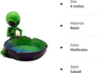 Fantasy Gifts, Ornament, Alien Smoking Ashtray, Home Décor, Multicolor, 4 inches