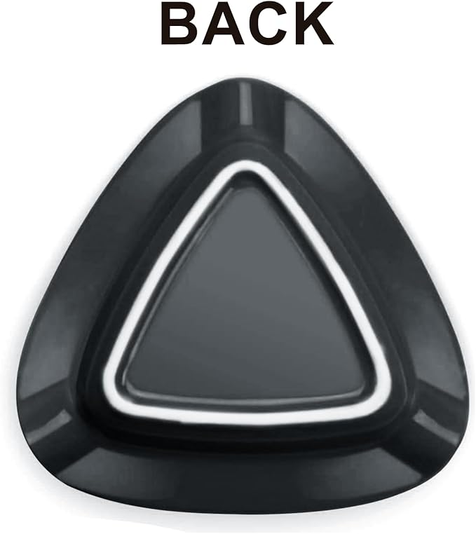Cigar Ashtray Triangle- Large Rest Outdoor Cigars Ash tray for Patio/Outside/Indoor Ashtray (Black)
