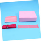 Yoga Tool Kit Yoga Block Latex Pull Towel Stretch Band Resistance Ring Carrying Strap for Home Exercise
