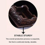 GOLDY&WENDY Oriental Decorative Stand Indoor Wooden Square Vase Plant Ginger Jar Pedestal Display Risers Home Decor Base