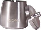 INONE Extra Large Ashtray with Lid for Cigarette, Stainless Steel Smokeless Odorless Windproof Ash tray for Home Office Tabletop Outside Patio Outdoor Balcony(4.72''x3.93''x4.33'')