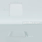 2 PCS Acrylic Coasters Decorative Plates, Bar Drink Coaster, Drink Coaster for Coffee Table, Clear Coaster for Home Office Desk, Accessory for Desktop Protection, Square-Shaped
