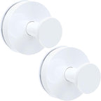 White Garland Hanger, 22LB Strong Wreath Hangers for Front Door Easter Christmas Decorations Welcome Sign, Suction Cup Hooks for Wreaths on Glass Window Over The Door, Removable Wreath Door Hanger