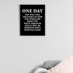 Inspirational Quotes Wall Art Decor, Black Office Decor for Men, Motivational Success Canvas Painting Positive Affirmations Posters Artwork for Home Office (11.5 X 15 Inches, Framed)