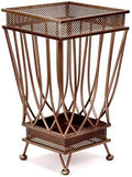 Dualplex Super Quality Umbrella Stand, Umbrella Holder, Antique Look Metal Entry Hallway Décor Square Style w/Removable Drip Tray Home Office Decoration Rack Holds Umbrellas Canes Walking Sticks