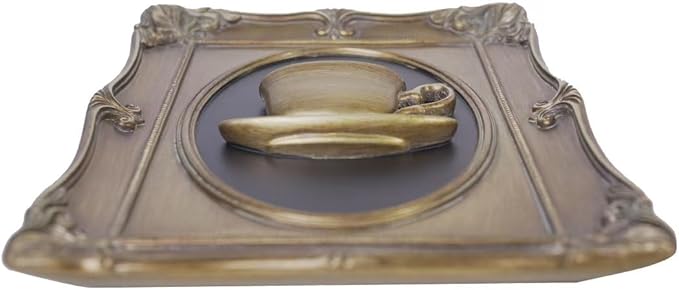 Vintage Wall Sculpture Antique Decoration Pediment Hallway Art Statue for Living Room Office Bedroom Gallery,Handmade Gift Aesthetic Design Cowboy Scheme (Bronze Gold Cup)