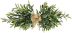 24" Floral Swag,Artificial Olive Flower Swag,Spring Floral Swag with Green Leaves Olive Fruit,Handmade Front Door Twigs Leaves Greenery Decorative Swag,Artificial Swags for Wedding Arch Party Home