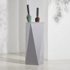 MELPHI Umbrella Stand Modern Large-Capacity, Easy Draining Rectangular Metal Umbrella Rack Holder, Umbrella Shelf Organizer for Long and Short Umbrella (Color : Gray)