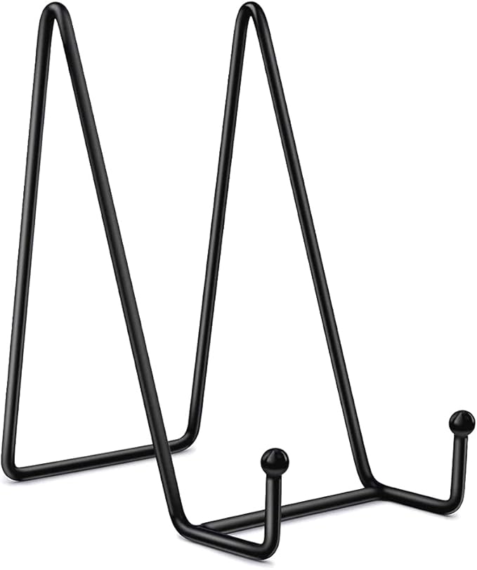 Display Stands Metal Frame for Picture Decorative Plates Book Photo Artistic Work Home Showrooms Ornaments Storage Stands with Shelves and Drawers (6 inches)