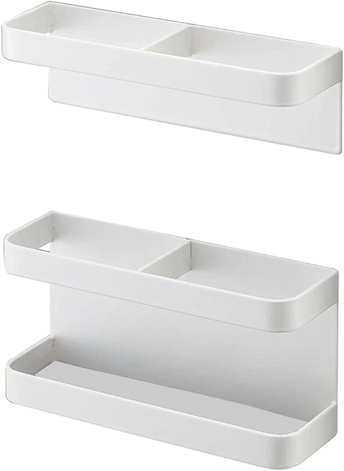 Umbrella Stand Holder Indoor, Magnetic Space Saving Umbrella Stand No Punching, Durable Height Adjusting Wall Mounted Umbrella Holder Rack for Hotel Hallway for Home Office(White)