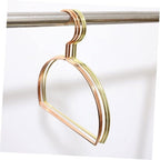 Amosfun 3pcs Metal Scarf Hanger Rack Belt Organizer Closet Hanging Organizer Semicircle Design Space-Saving