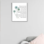 Motivational Quotes Wall Art Decor, Inspirational Graduation Decor Gift, Positive Canvas Posters Painting Artwork for Office Classroom Bedroom Home Decorations (8 X 10 Inches, Framed)
