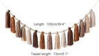 Boho Yarn Tassel, Wood Bead Wall Hanging Tassel with Versatile Decor for Easter, Valentine's Day, Christmas, Party