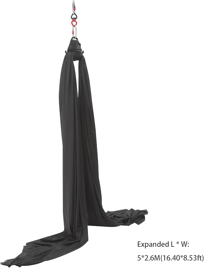 Aerial Yoga Practice Equipment, Hammock Swing Set for Home Outdoor Aerial Yoga Starter Kit with Adjustable Straps