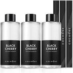COCODOR Reed Diffuser Oil Refill/Black Cherry /6.7oz / 3 Pack/Aromatherapy, Home Fragrance, Scented Oils, Oils for Reed Diffuser, Bathroom Home Decor