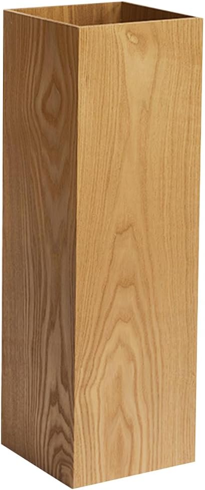 MAGICLULU Wooden Umbrella Stand Holder Wood Cane Holder Stand Retro Umbrella Rack Barrel Walking Stick Holder for Entryway Indoor 19.65 x 6.29 x 6.29Inch
