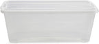 Life Story 10-Pack Plastic Storage Box, Stackable Shoe Organizer Tote Containers, 6 Liter - Clear Bins and Boxes with Lids for Bedroom, Closet, Cabinet, and Garage Organization